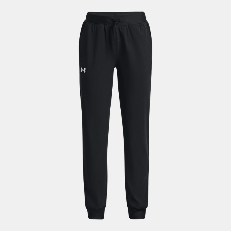 Girls'  Under Armour  Armour Sport Woven Pants Black / Iridescent YXS (48 - 50 in)